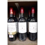 Six 75cl bottles of Grand Vins de Bordeaux, comprising: two 1998 Chateau des Rochers Lussac Saint-