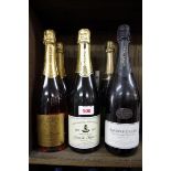 Six various 75cl bottles of sparkling wine. (4)