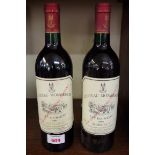 Two 75cl bottles of 1988 Chateau Monbrison, Cru Bourgeois Margaux. (2)