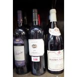 Six various 75cl bottles of red wine, to include: a 2011 Savigny Les Beaune, Bouchard Pere &