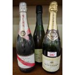 Two 75cl bottles of NV champagne, comprising: Mumm Cordon Rouge and Louis Chaurey; together with