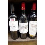 Six 75cl bottles of French wine, to include: a 2004 Baron Philippe de Rothschild Mouton Cadet. (6)