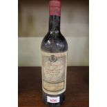 A bottle of 1960 Chateau Rauzan Gassies Margaux.