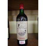 A bottle of 1961 Chateau Pontet Canet, 5th Paulliac, B.B. Cruse.