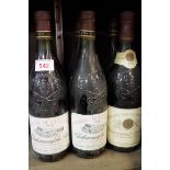 Seven 75cl bottles of 1986 Chateauneuf du Pape, comprising: six Domaine de la Clastre; and one