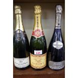 Three 75cl bottles of NV champagne. (3)