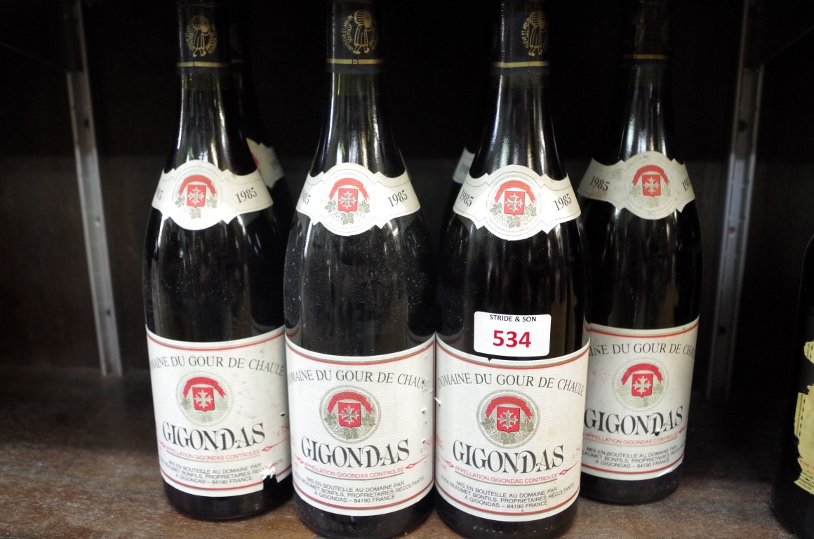 Seven 75cl bottles of 1985 Domaine du Gour de Chaule Gigondas. (7)