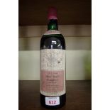 A bottle of 1961 Chateau Haut Bages Monpelou, Cru Bourgeois Paulliac, (UK bottled A&N).