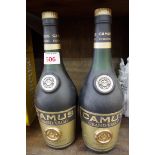 Two 24 fl.oz. bottles of Camus La Grand Marque VSOP Cognac. (2)