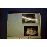 AUTOGRAPH COLLECTION: a collection of approx 100+ autographs contained in 2 modern folders, some