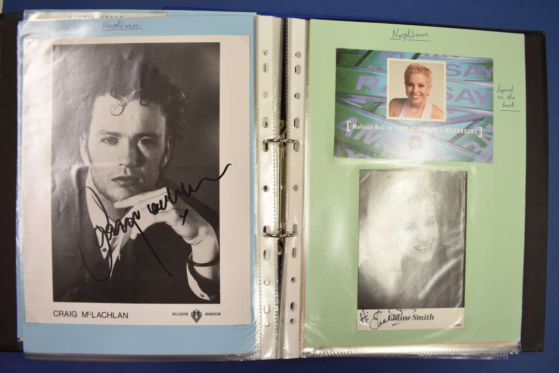 AUTOGRAPH COLLECTION: a collection of approx 100+ autographs contained in 2 modern folders, some - Image 7 of 11