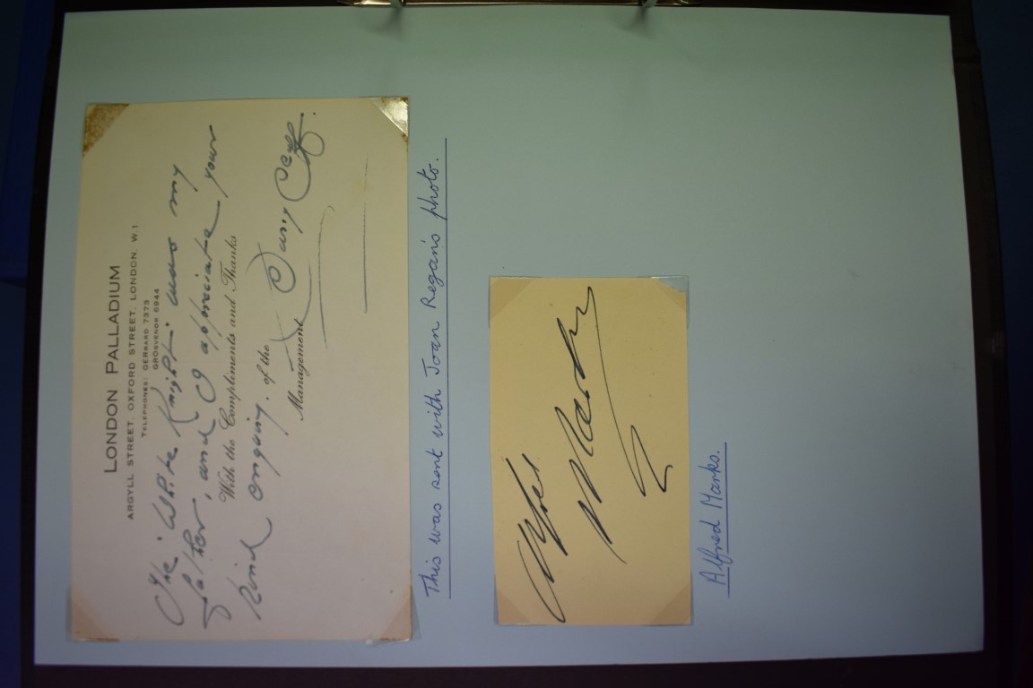 AUTOGRAPH COLLECTION: a collection of approx 100+ autographs contained in 2 modern folders, some - Image 2 of 11