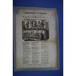BALLAD SHEETS: 'Death and the Gentleman..': J Catnach, Seven Dials, n.d. (circa 1820): folio,