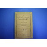 TOLKIEN (J R R ): 'A Middle English Vocabulary..', Oxford Clarendon Press, 1922. First Edition of