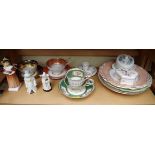 A group of 19th century and later English porcelain, to include a Royal Doulton figure of '