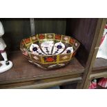 A Royal Crown Derby Imari octagonal bowl, 21cm wide, (a second).