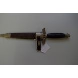 A German Third Reich 1934 NSFK Fleigermesser pilot's knife, by SMF Solingen, having 7cm blade, in