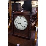 A Regency mahogany bracket clock, with 8in painted dial, the double fusee movement with bell strike,