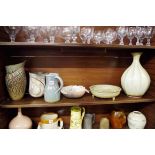 Studio Pottery: a collection of six items, to include examples by Michael Cardew for Winchcombe