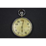 A WWII Jaeger le Coultre British Military G.S.T.P pocket watch, cal 467, no231130.