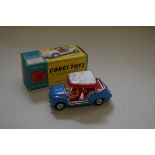 A Corgi Toys Ghia-Fiat 600, 'Jolly', blue, with inner packing and Collector's Club leaflet, boxed.