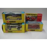 A Corgi Toys Mini Marcos GT850, No.341; together with Ghia 5000 Mangusta with De Tomaso chassis,