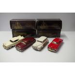 Four 'The Brooklin Collection' diecast models, comprising: BRK35, 1957 Ford Fairlane Skyliner;