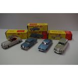 Four Dinky Toys, comprising: Rolls Royce Phantom V, No.198; Bentley Coupe, No.194; Jaguar Mk X, (