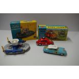 A Corgi Toys Volkswagen 1200 in East African Safari Trim, No.256, (with rhino); together with a