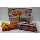 A Dinky Supertoys 20-Ton Lorry Mounted Crane, No.972; together with a Trailer for Car Carrier, No.