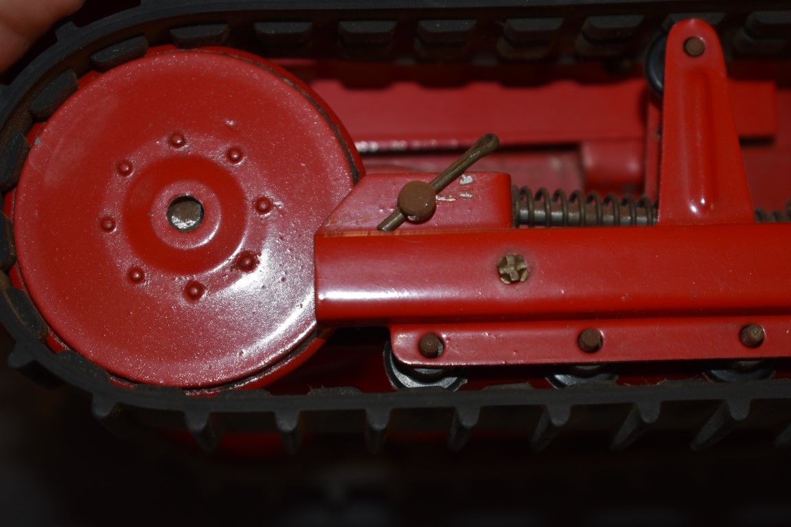 A rare boxed Shackleton David Brown Trackamster 30, red with black rubber tracks, to include - Image 2 of 12