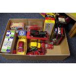 A collection of boxed and unboxed diecast model vehicles, to include examples by Brumm; Best;