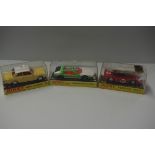 Three Dinky Toys, comprising: Ferrari 312P, No.1432; Lamborghini, No.189; Ford Taunus 17M, No.154; ,