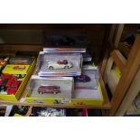 Seven Matchbox 'The Dinky Collection' boxed cars, to include: MGB GT V8, No.DY19; together with