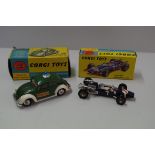 A Corgi Toys Volkswagen European Police Car, No.492; together with Cooper Maserati F1, No.156,