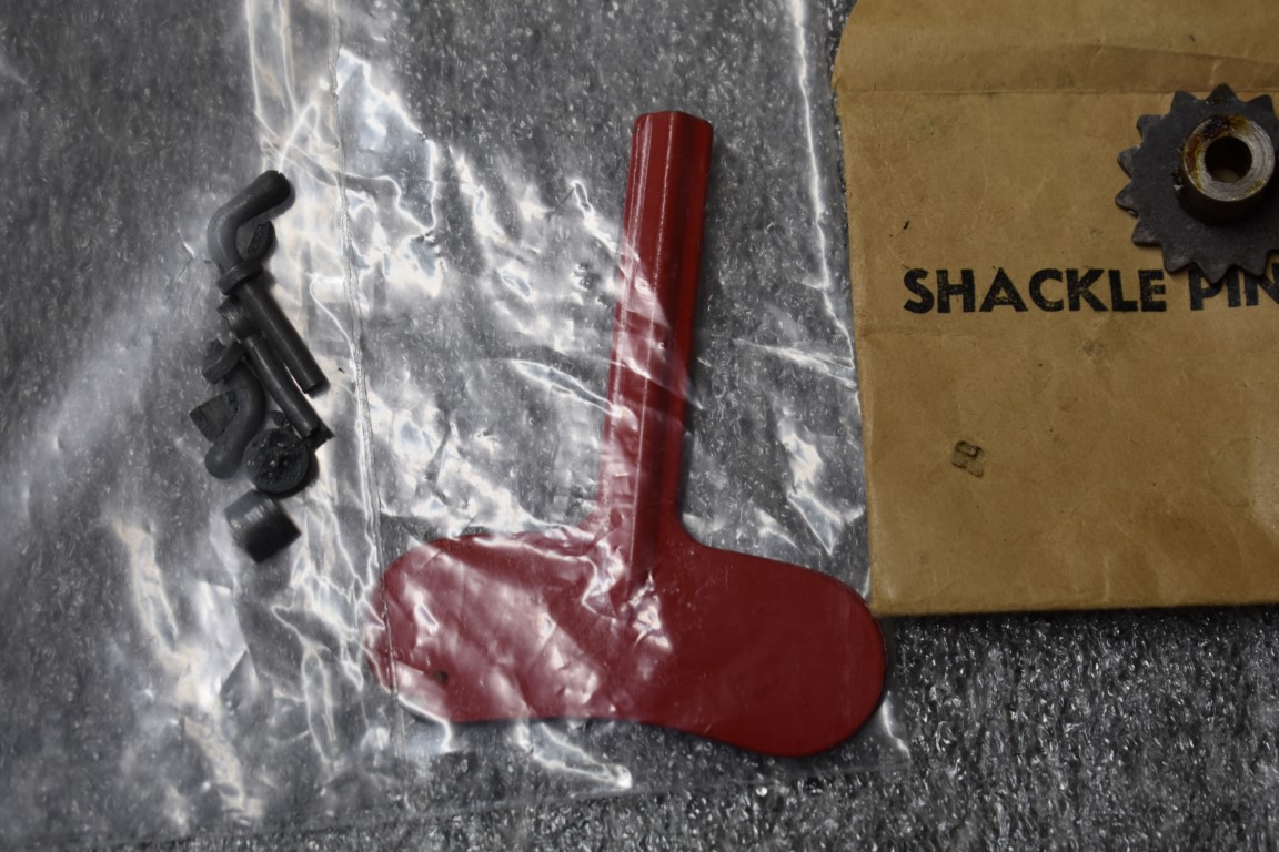 A rare boxed Shackleton David Brown Trackamster 30, red with black rubber tracks, to include - Image 12 of 12