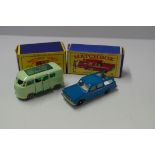 A Matchbox Series Studebaker Station Wagon, No.42, with figures; together with a Volkswagen