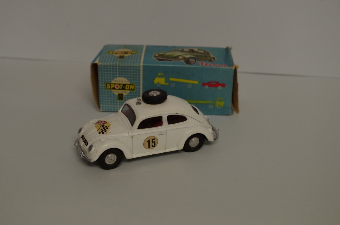 A Tri-ang Spot-On Volkswagen, No.195, white, boxed.