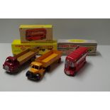 Three Dinky Toys, comprising: Big Bedford Lorry, No.408; Bedford Articulated Lorry, No.409;