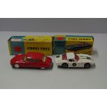 A Corgi Toys Citroen DS19, No.201S; together with a Marcos 1800 GT with Volvo engine, No.324, both