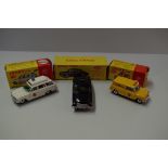 A Dinky Toys Police Patrol Car, No.256; Vauxhall Ambulance Wagon, No.278; AA Mini Van, No.274. (3)