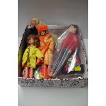 A collection of teenage fashion dolls, circa 1960, comprising: a Mattel Barbie, blond Sindy, Paul