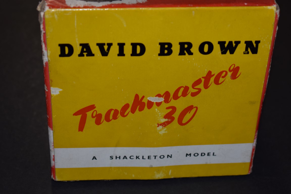 A rare boxed Shackleton David Brown Trackamster 30, red with black rubber tracks, to include - Image 6 of 12