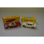 Two French Dinky Toys, comprising: Cabriolet Ford Thunderbird, No.555; and Peugeot 404, No.553, both