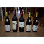 Eight 75cl bottles of German wine; together with a 75cl 1989 Medoc. (9)