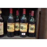 Seven bottles of 1958 Caves de Ksara Clos Saint Alphonse. (7)