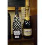 A 75cl bottle of Bollinger La Grande Annee 2000 vintage champagne; together with a 75cl bottle of