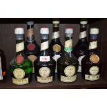 Seven various bottles of Benedictine. (7)