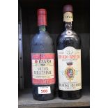 A bottle of 1968 Caves de Ksara Vieux Millesime; together with a bottle of 1950 Barone Ricasoli