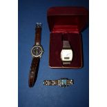 A vintage Ricoh quartz gentlemans wristwatch; together with a Wenger gentleman's wristwatch; and a